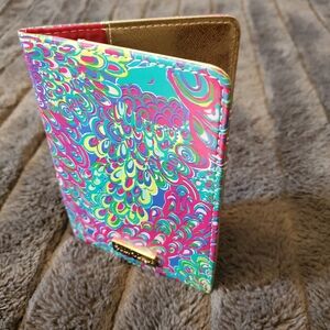 Lilly Pulitzer Colorful Peacock Passport Holder